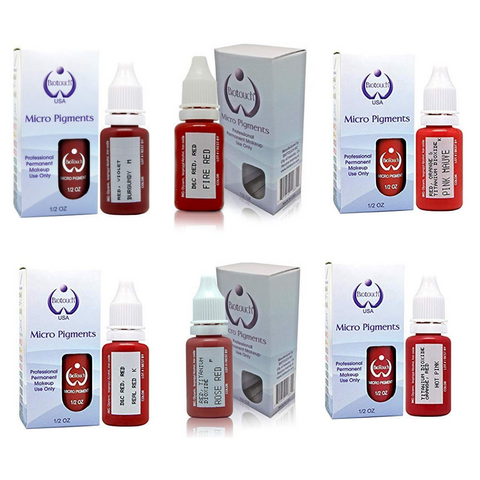 Microblading Pigments Biotouch 6 Bottle Lip Set & 4 pack VeraGel