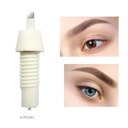 Biotouch Microblading FT 9 Prong SLANTED Threaded Screw-On Needle