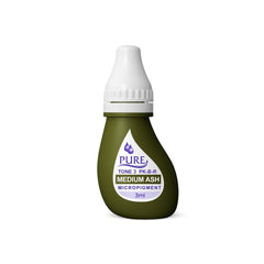 BioTouch Permanent Makeup Pure Line MicroPigment Cosmetic Color - Pure Medium Ash 3ml [6 Bottles Per Box]