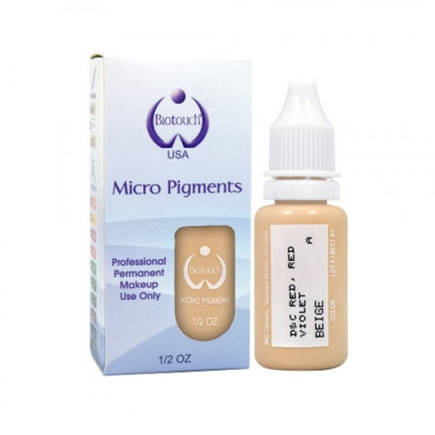 BioTouch Permanent Makeup MicroPigment Cosmetic Color - Beige 1/2oz
