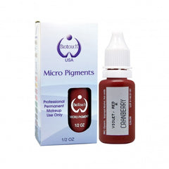 BioTouch Permanent Makeup MicroPigment Cosmetic Color - CRANBERRY 1/2oz