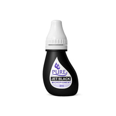 BioTouch Permanent Makeup Pure Line MicroPigment Cosmetic Color - Pure Jet Black 3ml [6 Bottles Per Box]