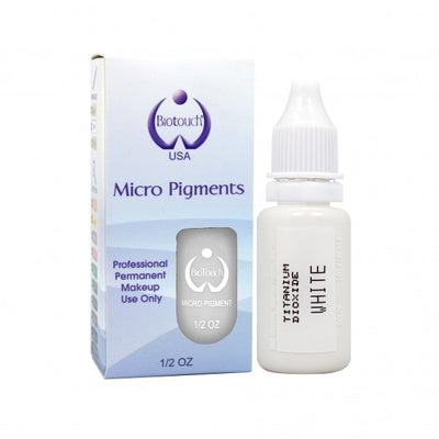 BioTouch Permanent Makeup MicroPigment Cosmetic Color - WHITE 1/2oz
